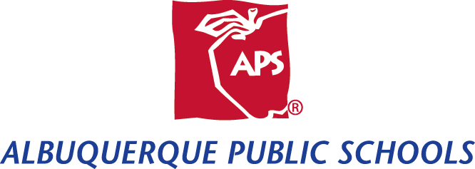 APSLogo Red-Blue Centered Albuquerque Public Schools logo