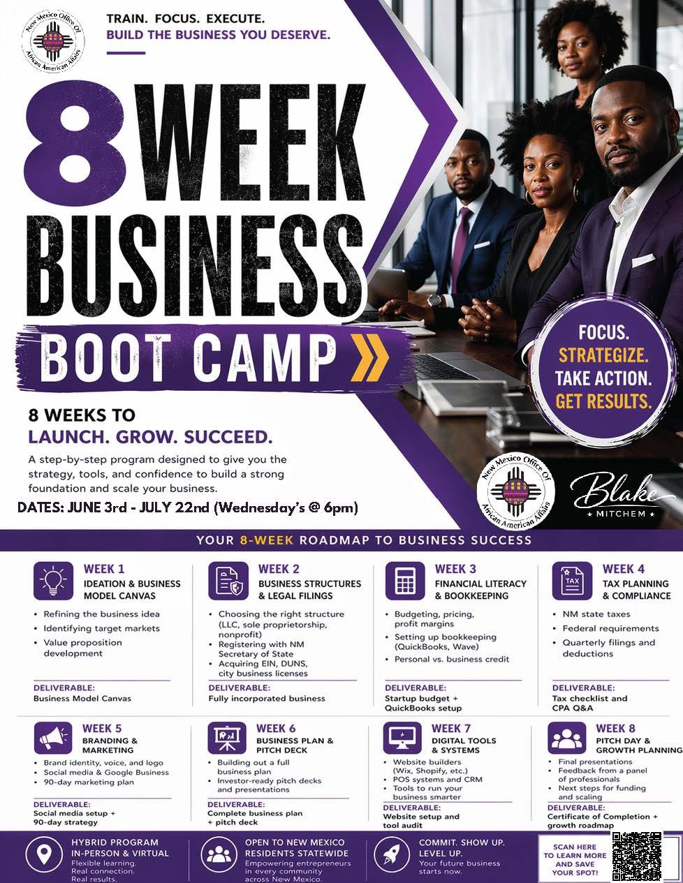 OAAA Business Boot Camp flyer